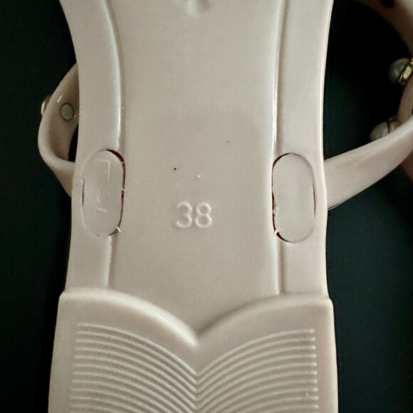 Steve Madden Women's Pearl Embellished Flat Sandals Yalsa Blush Size 7.5 - Picture 6 of 7